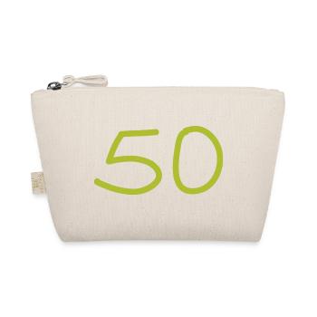 50th birthday fifty number green - Organic Pouch - nature - Front