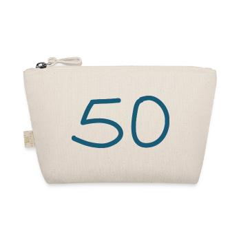 50e anniversaire cinquante numéro bleu - Trousse biologique - nature - Devant