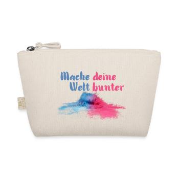 Mache deine Welt bunter - Bio-Täschchen - Natur - Vorne
