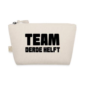 Team 3. Halbzeit. Für den echten Fußballfan # - Bio-Täschchen - Natur - Vorne