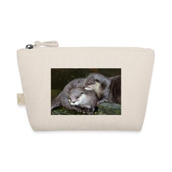 Asiatischer Kleinkrallenotter Zwergotter - Bio-Täschchen - Natur - Vorne
