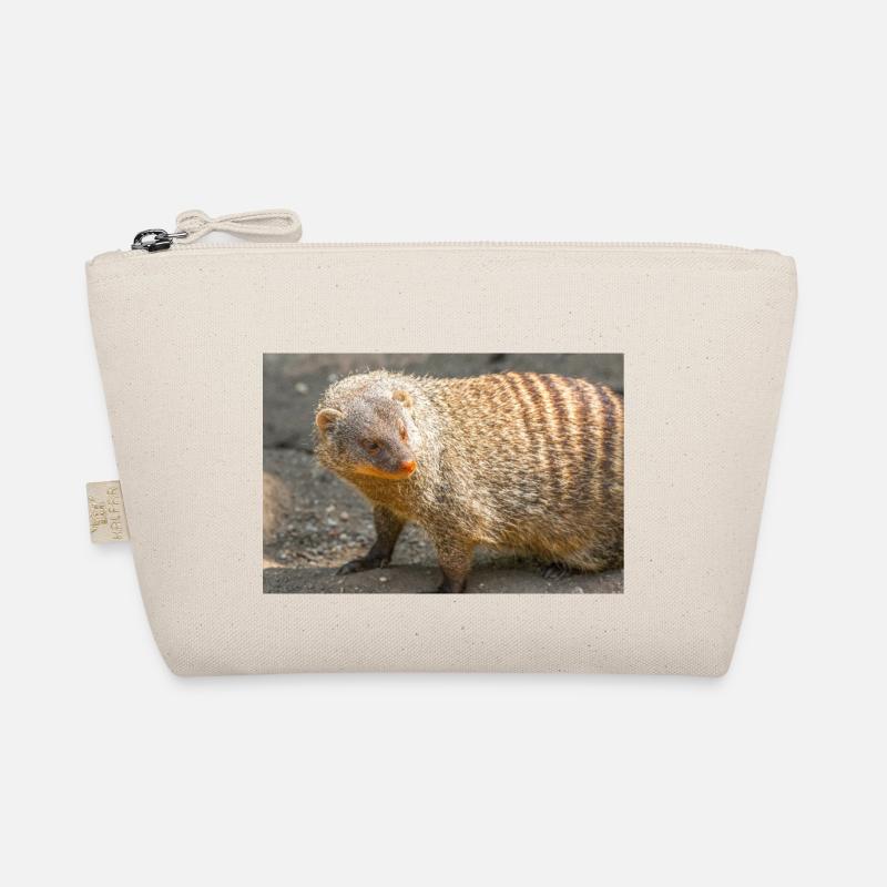 Banded Mongoose or Zebra Mongoose Organic Pouch