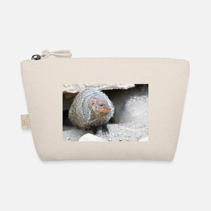 Gebänderte Manguste oder Zebramanguste Bio-Täschchen