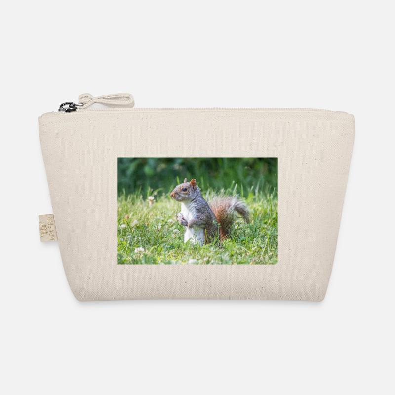 stehendes Grauhörnchen (Sciurus carolinensis) grey Bio-Täschchen