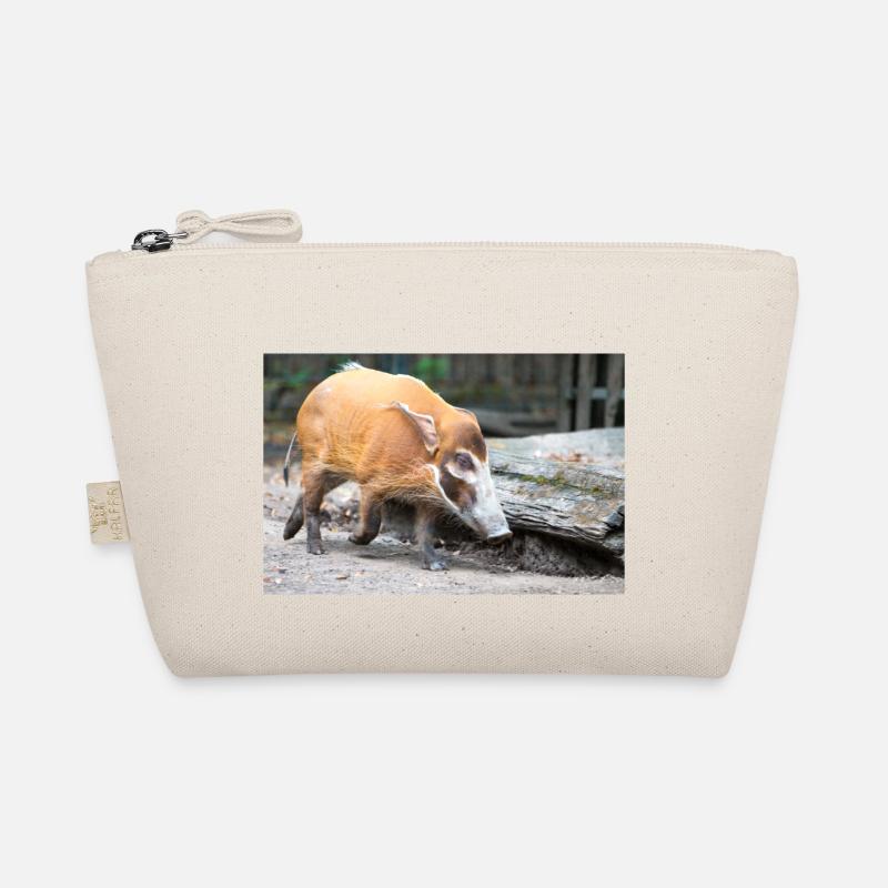 Buschschwein oder Rotflussschwein Pinselohrschwein Bio-Täschchen