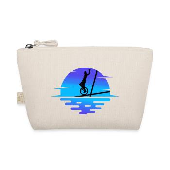 Unicycle Unicycle Unicyclist - Organic Pouch - nature - Front