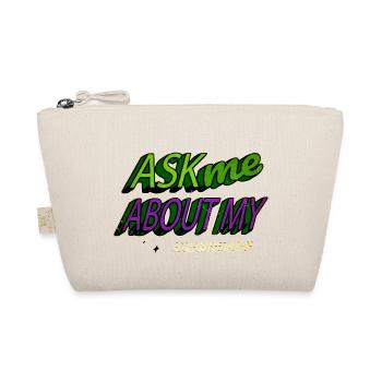 copywriter gift idea costume funny write - Bio-Täschchen - Natur - Vorne