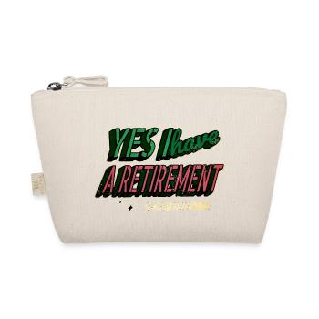 cycling statement gift idea fun swimming - Bio-Täschchen - Natur - Vorne