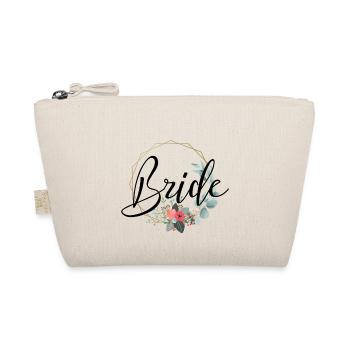 Bride Schriftzug mit schöner Umrandung - Bio-Täschchen - Natur - Vorne