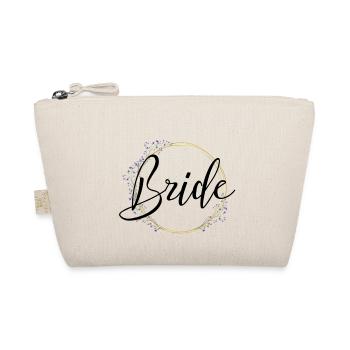 Bride Schriftzug mit schöner Umrandung - Bio-Täschchen - Natur - Vorne