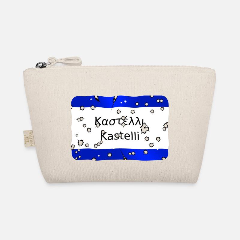 mg kriti ortsschild kastelli - Bio-Täschchen - Natur