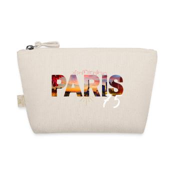 Paris Skyline Cutout 75 - Organic Pouch - nature - Front