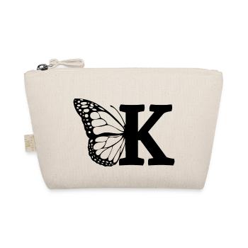 letter K butterfly - Organic Pouch - nature - Front