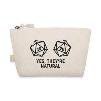 d20 are naturals - Organic Pouch - nature - Front