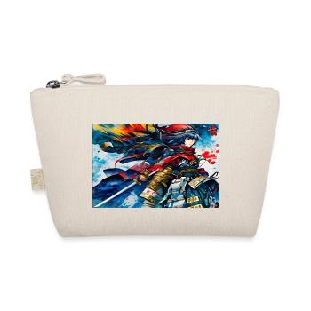 Samurai Warrior Manga - Organic Pouch - nature - Front