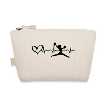 Cheerleading perfektes Geschenk Geburtstag - Bio-Täschchen - Natur - Vorne