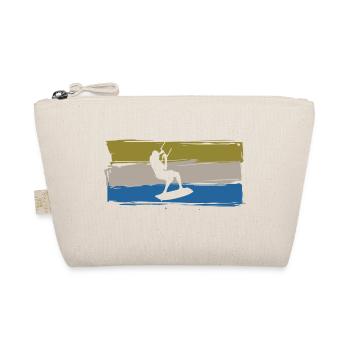 Kitesurfing Gift Idea Water Sports Fun - Organic Pouch - nature - Front
