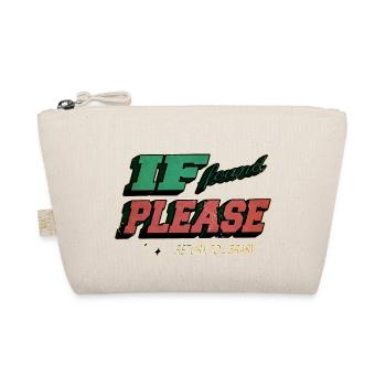 Book lover inspirational book cat wine - Organic Pouch - nature - Front