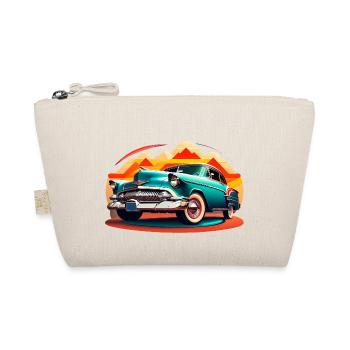 Amerikanischer Oldtimer American Classic Car - Organic Pouch - nature - Front
