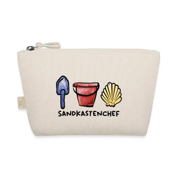 Sandkasten Chef / Spielzeug / Spielplatz / Sommer - Bio-Täschchen - Natur - Vorne