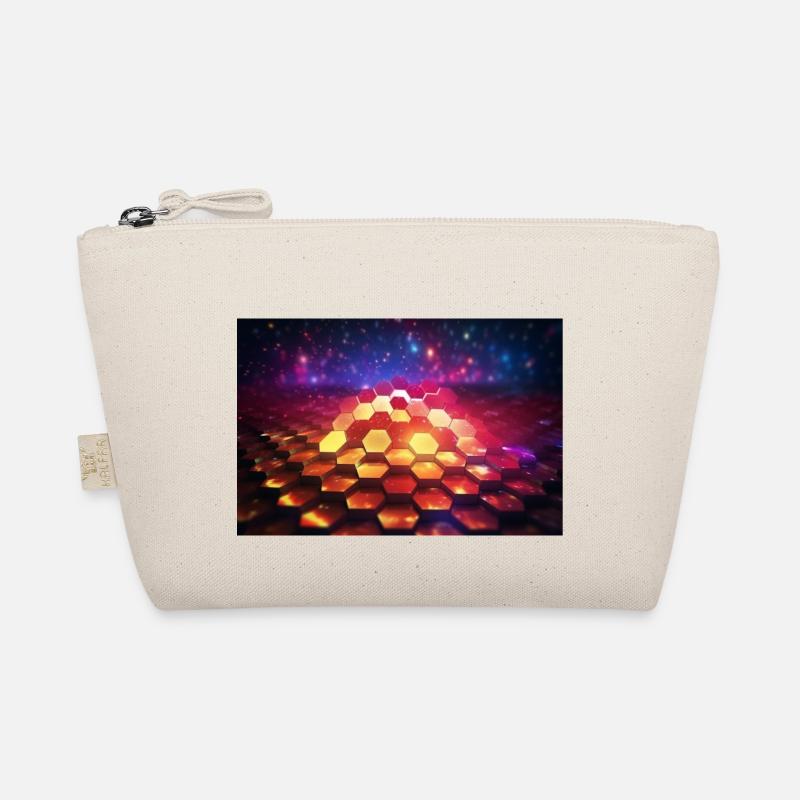 surreal epic fractal hexagons 4 - Bio-Täschchen - Natur