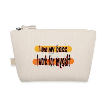 Beste Motivation Ich liebe meine Arbeit Ich arbeite für mich selbst - Bio-Täschchen - Natur - Vorne