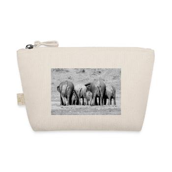 Cuddling Elephants - Bio-Täschchen - Natur - Vorne