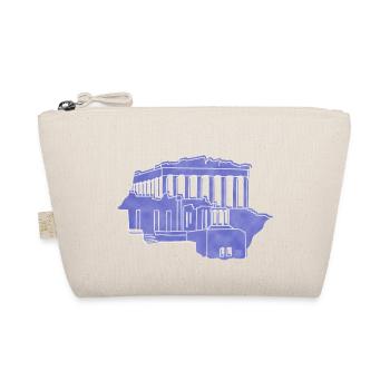 « Acropolis », design de lignes boho, série « Grèce » - Trousse biologique - nature - Devant