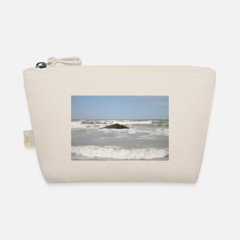 Vacances, Mer, Pierre, Ciel, Vagues Trousse biologique