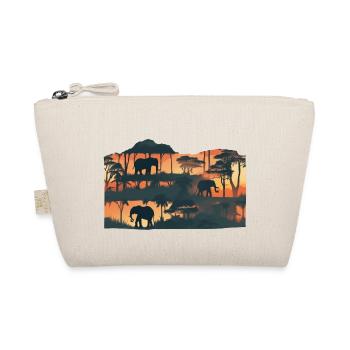 Elephants on tour - Bio-Täschchen - Natur - Vorne