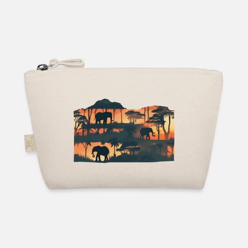 Elephants on tour Bio-Täschchen