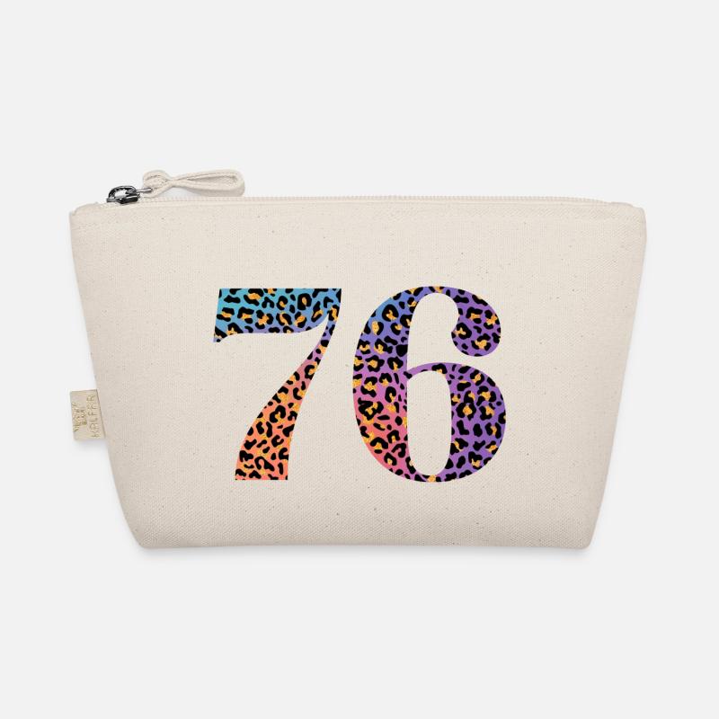 76th Birthday Leopard Organic Pouch