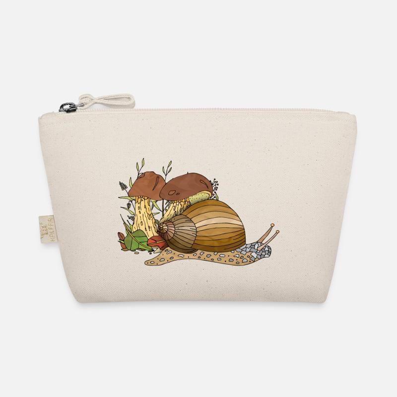 Schnecke - Bio-Täschchen - Natur