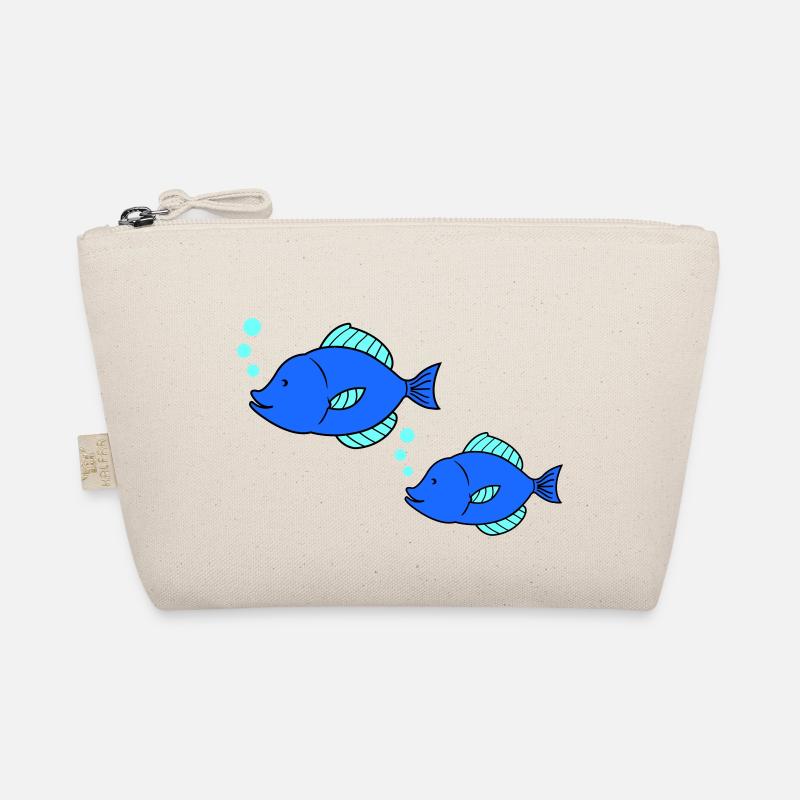 fische comic Bio-Täschchen