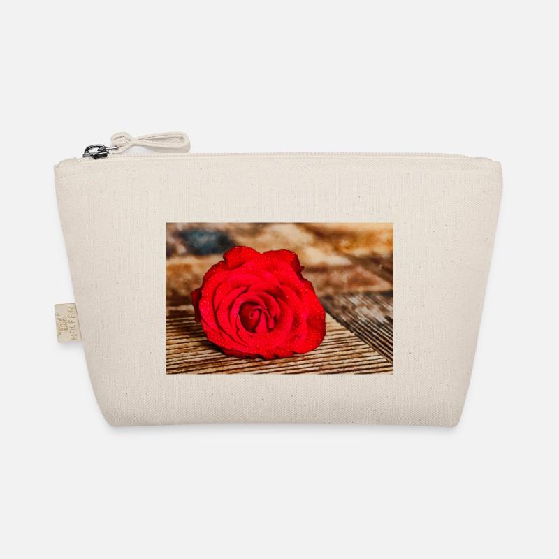 Rote Rose Bio-Täschchen