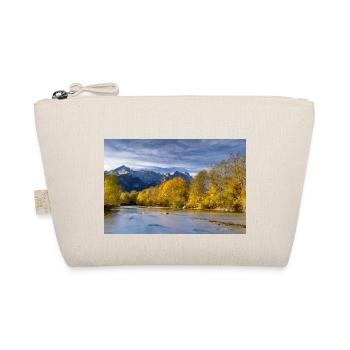 Autumn atmosphere on the Loisach with the Zugspitze - Organic Pouch - nature - Front