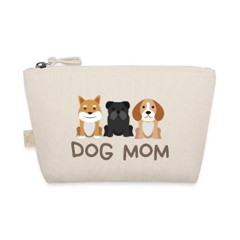 Dog Mom mit 3 Hunden - Bio-Täschchen - Natur - Vorne