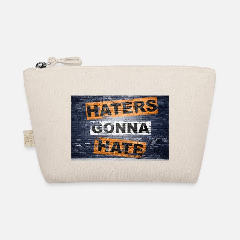 Haters Gonna Hate saying lettering Graffiti Organic Pouch