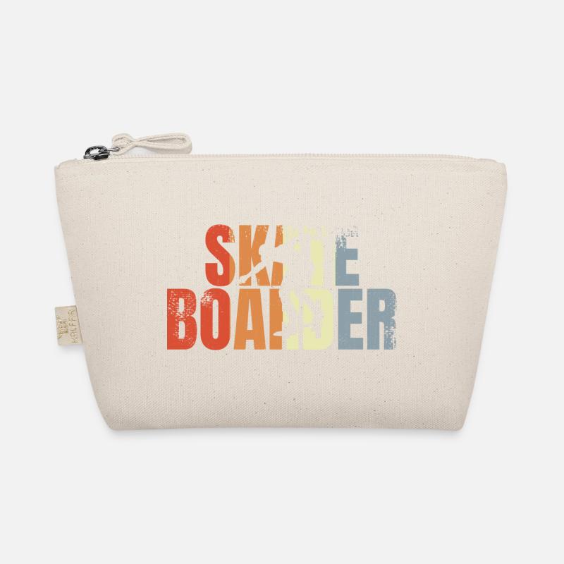 Retro Skateboarder Bio-Täschchen