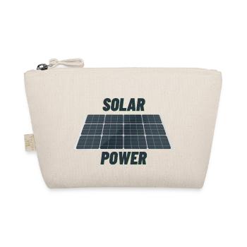 Solar Power Photovoltaik Modul Nachhaltigkeit - Bio-Täschchen - Natur - Vorne