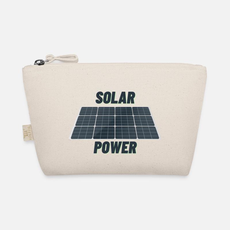 Solar Power Photovoltaik Modul Nachhaltigkeit - Bio-Täschchen - Natur
