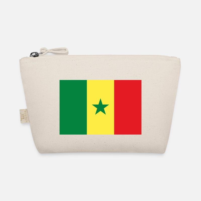 Drapeau Sénégal / Flagge von Senegal Bio-Täschchen