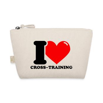 I love cross-training – fitness weightlifting lu - Organic Pouch - nature - Front