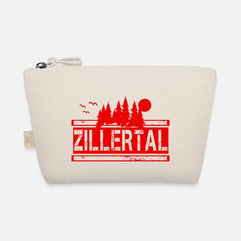 Zillertal rot 7n vintage - Bio-Täschchen - Natur