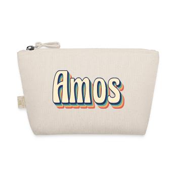 Vintage rétro Amos T-Shirt T-Shirt idée cadeau - Trousse biologique - nature - Devant