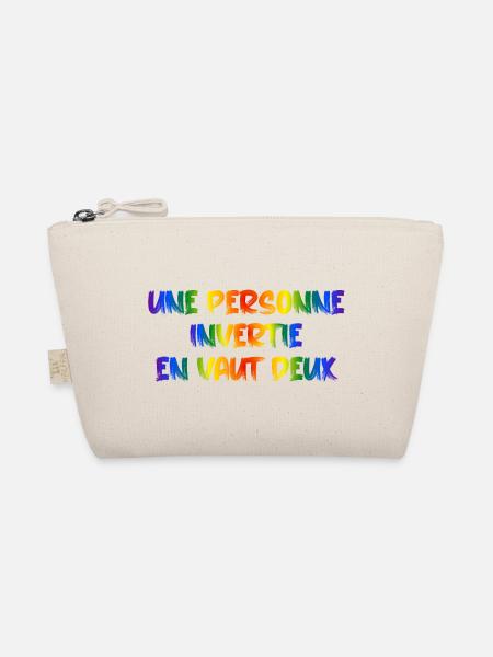 Une personne invertie en vaut deux - Trousse biologique - nature - Devant