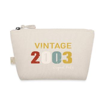 Original parts 2003 - 21 Anniversary Gift - Organic Pouch - nature - Front