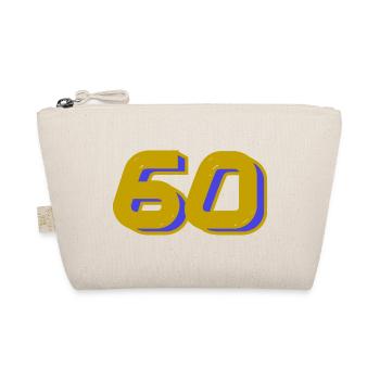 60. 60 JAHRE. 60. JAHRESTAG. 60. GEBURTSTAG. - Bio-Täschchen - Natur - Vorne