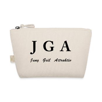JGA, Junggesellenabschied Hochzeit Lustiger Spruch - Bio-Täschchen - Natur - Vorne