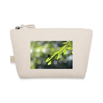 Calopteryx behind the leaf - Organic Pouch - nature - Front